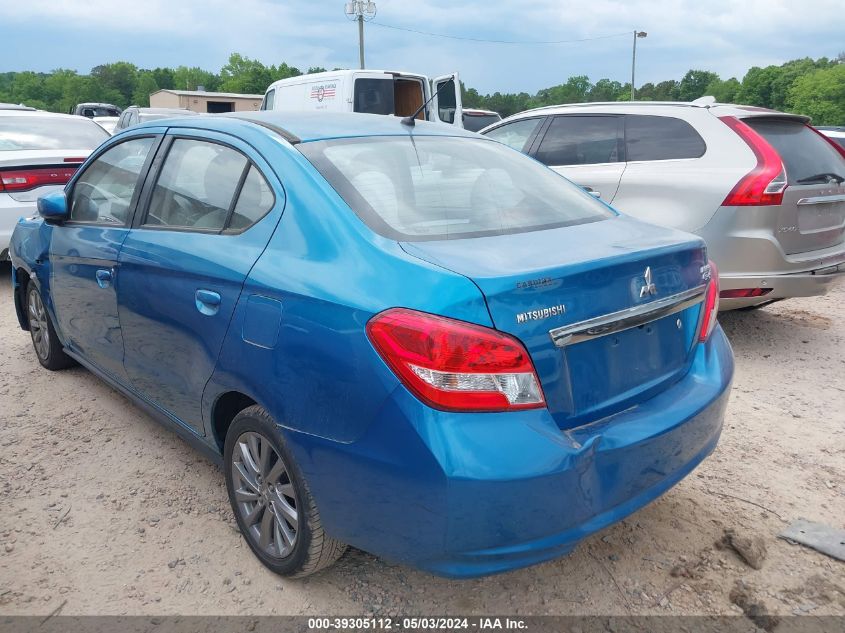 2019 Mitsubishi Mirage G4 Es VIN: ML32F3FJ7KHF08534 Lot: 39305112