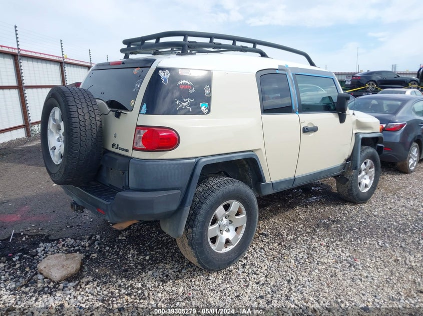 2008 Toyota Fj Cruiser VIN: JTEBU11F380101837 Lot: 39305279