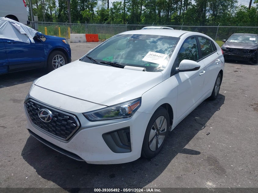 2021 HYUNDAI IONIQ HYBRID BLUE - KMHC65LC7MU252837
