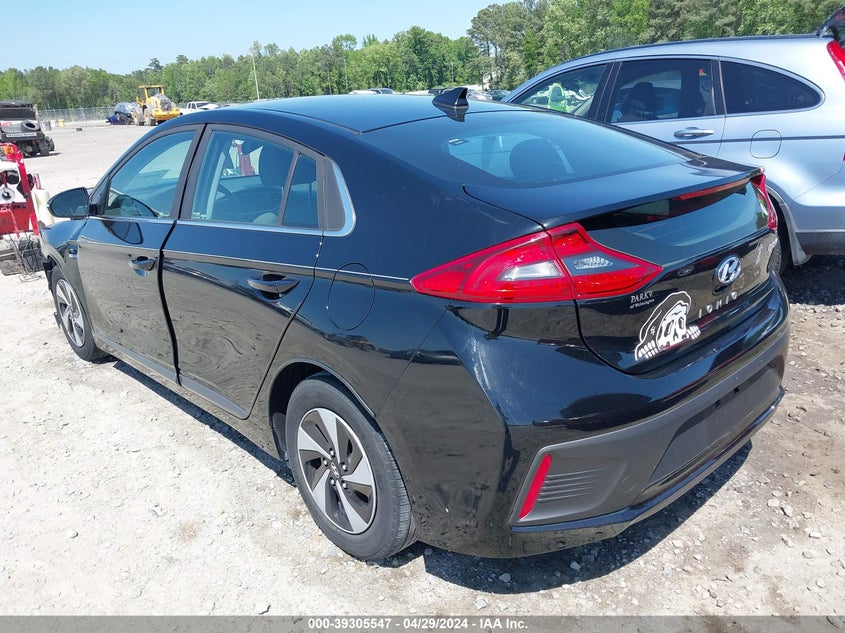 2017 Hyundai Ioniq Hybrid Sel VIN: KMHC75LC6HU050445 Lot: 39305547