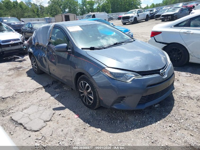 2015 Toyota Corolla Le VIN: 2T1BURHE2FC439765 Lot: 39305577