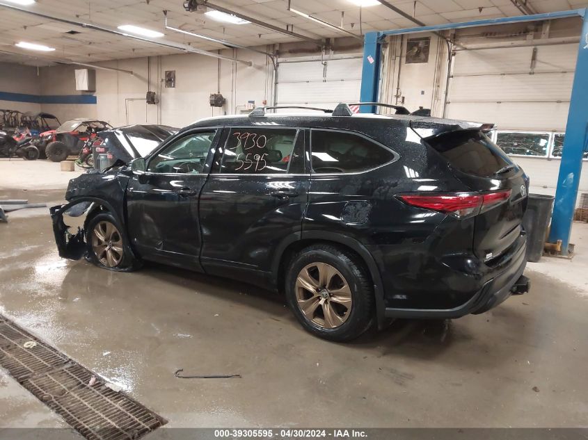 2022 Toyota Highlander Hybrid Xle Bronze Edition VIN: 5TDABRCH5NS543661 Lot: 39305595