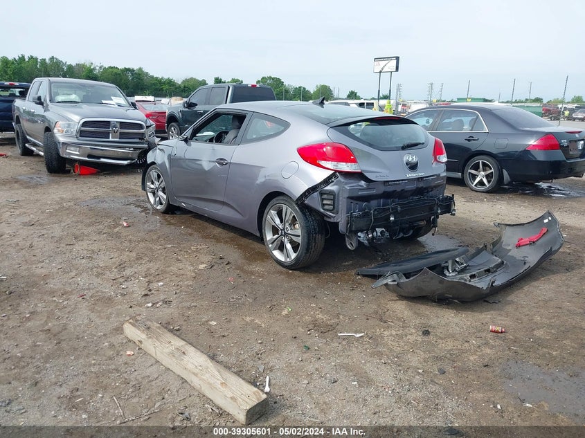 2016 Hyundai Veloster VIN: KMHTC6AD9GU265846 Lot: 39305601