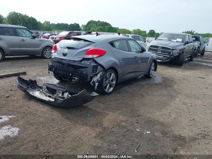 2016 Hyundai Veloster VIN: KMHTC6AD9GU265846 Lot: 39305601