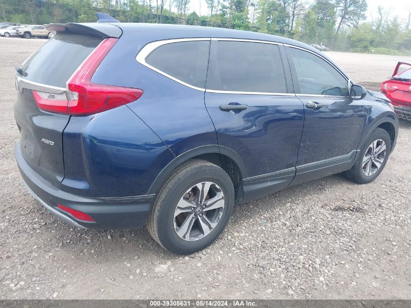 2019 Honda Cr-V Lx VIN: 2HKRW6H39KH215843 Lot: 39305631