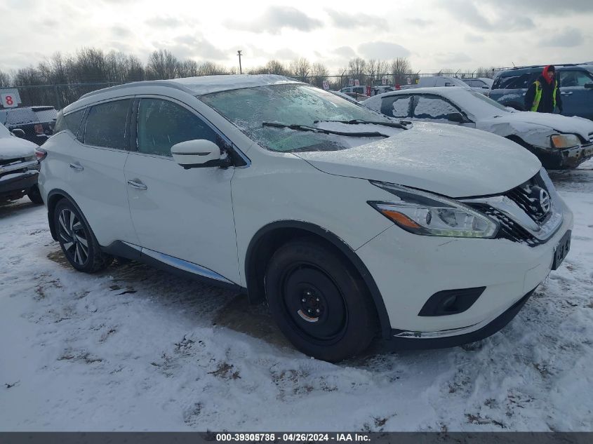 2016 Nissan Murano Platinum VIN: 5N1AZ2MH6GN168496 Lot: 39305735