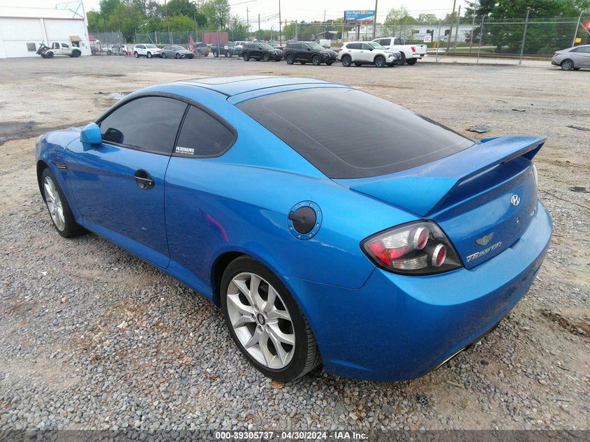 2007 Hyundai Tiburon Gt/Gt Limited/Se VIN: KMHHN66F77U243628 Lot: 39305737