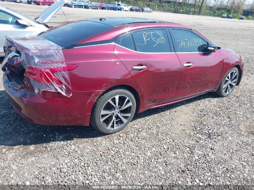 2016 Nissan Maxima 3.5 Platinum VIN: 1N4AA6AP0GC421442 Lot: 39305802