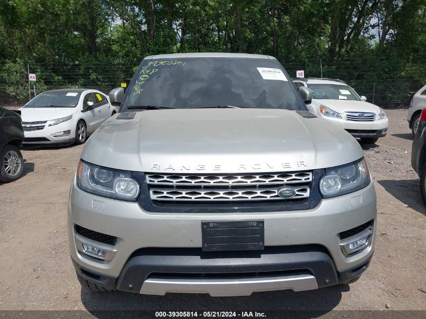 2014 Land Rover Range Rover Sport 3.0L V6 Supercharged Hse VIN: SALWR2WF3EA335593 Lot: 39305814