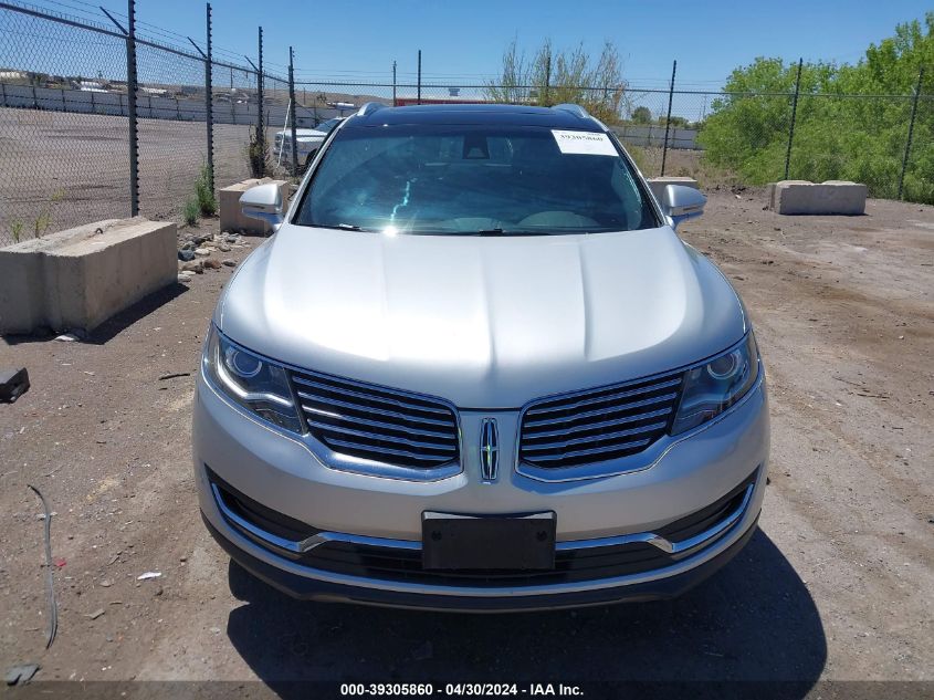 2016 Lincoln Mkx Reserve VIN: 2LMPJ8LR4GBL79338 Lot: 39305860