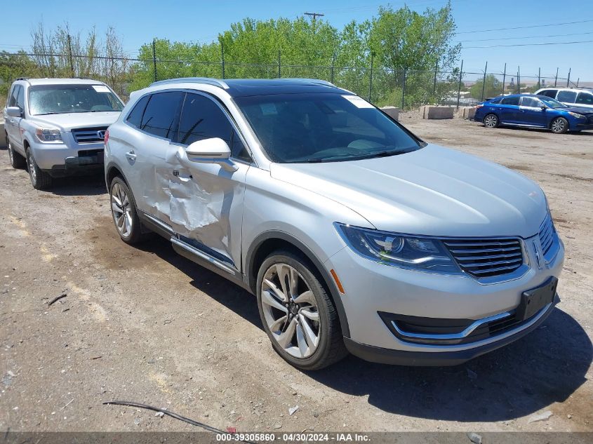 2016 Lincoln Mkx Reserve VIN: 2LMPJ8LR4GBL79338 Lot: 39305860