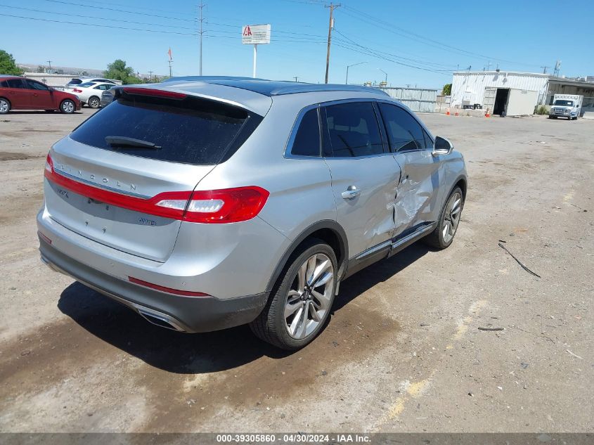 2016 Lincoln Mkx Reserve VIN: 2LMPJ8LR4GBL79338 Lot: 39305860