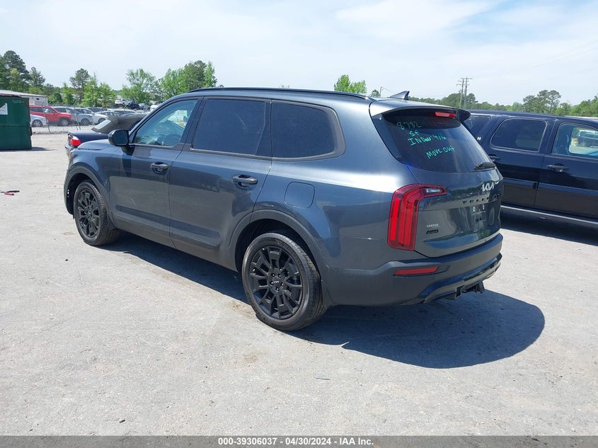 2022 Kia Telluride Ex VIN: 5XYP3DHC4NG274430 Lot: 39306037