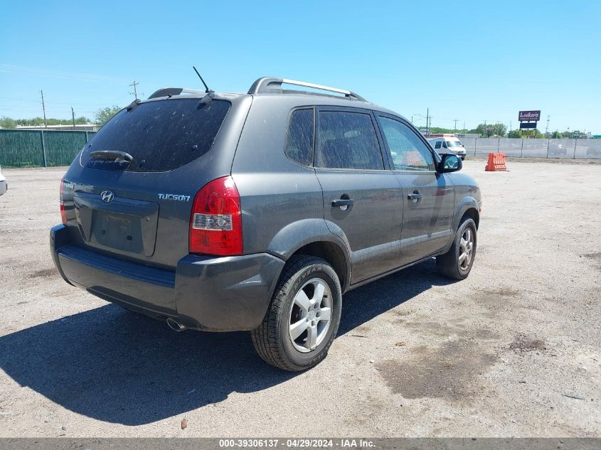 2007 Hyundai Tucson Gls VIN: KM8JM12B57U547292 Lot: 39306137