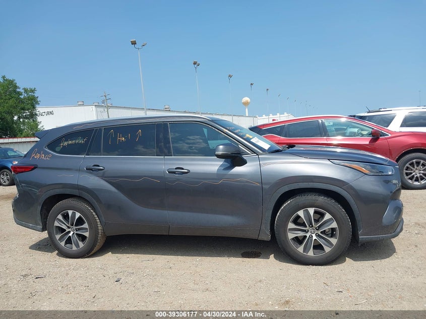 2021 TOYOTA HIGHLANDER VIN: 5TDGZRAH0MS040305