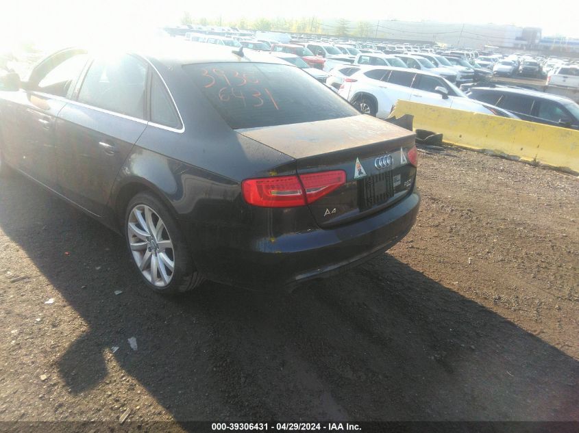 2013 Audi A4 2.0T Premium VIN: WAUFFAFL3DN047299 Lot: 39306431