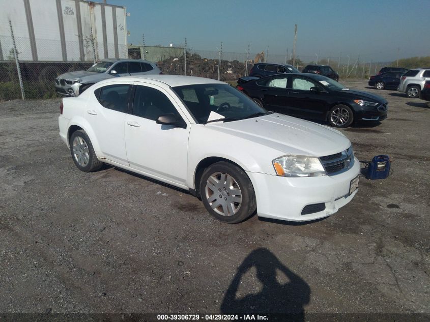 1C3CDZABXCN110670 | 2012 DODGE AVENGER