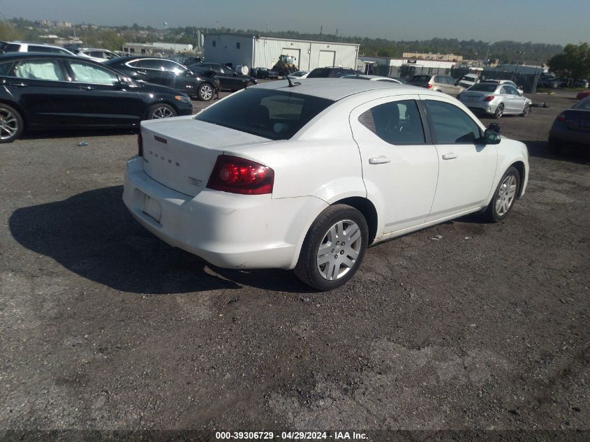 1C3CDZABXCN110670 | 2012 DODGE AVENGER