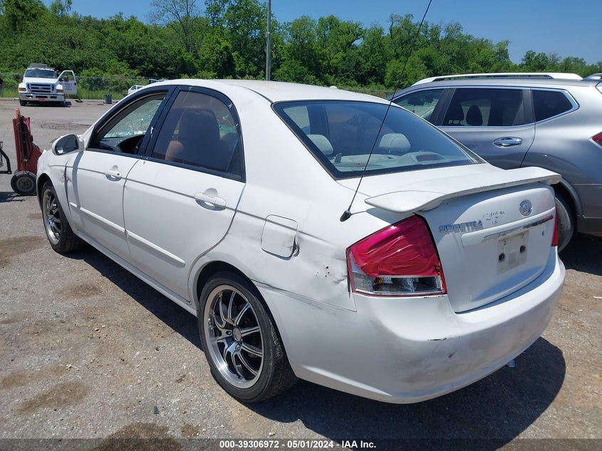 2007 Kia Spectra Ex VIN: KNAFE121275430551 Lot: 39306972