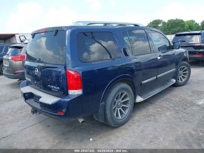 2010 Nissan Armada Platinum VIN: 5N1BA0NF7AN620072 Lot: 39307243