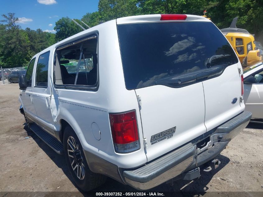 2002 Ford Excursion Xlt VIN: 1FMNU40S82ED64090 Lot: 39307252