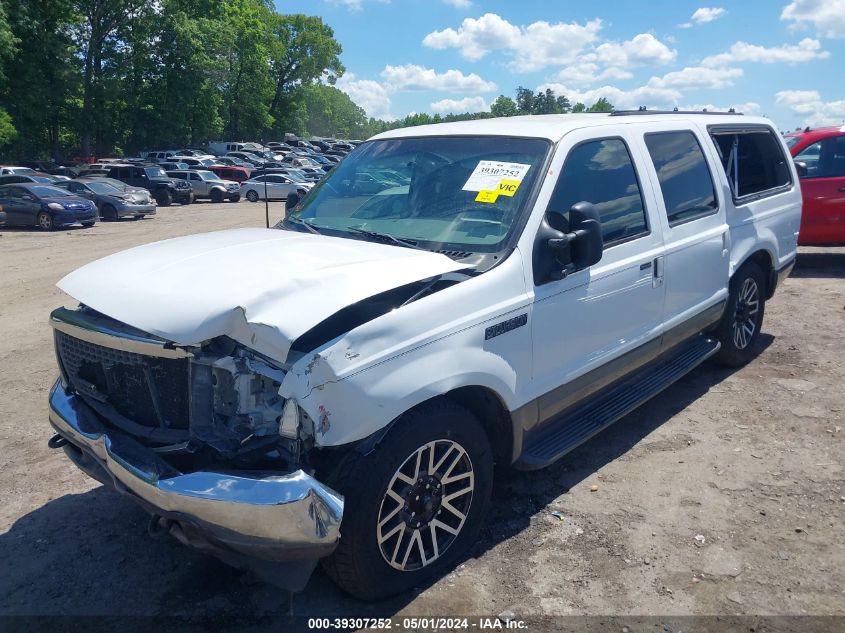 2002 Ford Excursion Xlt VIN: 1FMNU40S82ED64090 Lot: 39307252