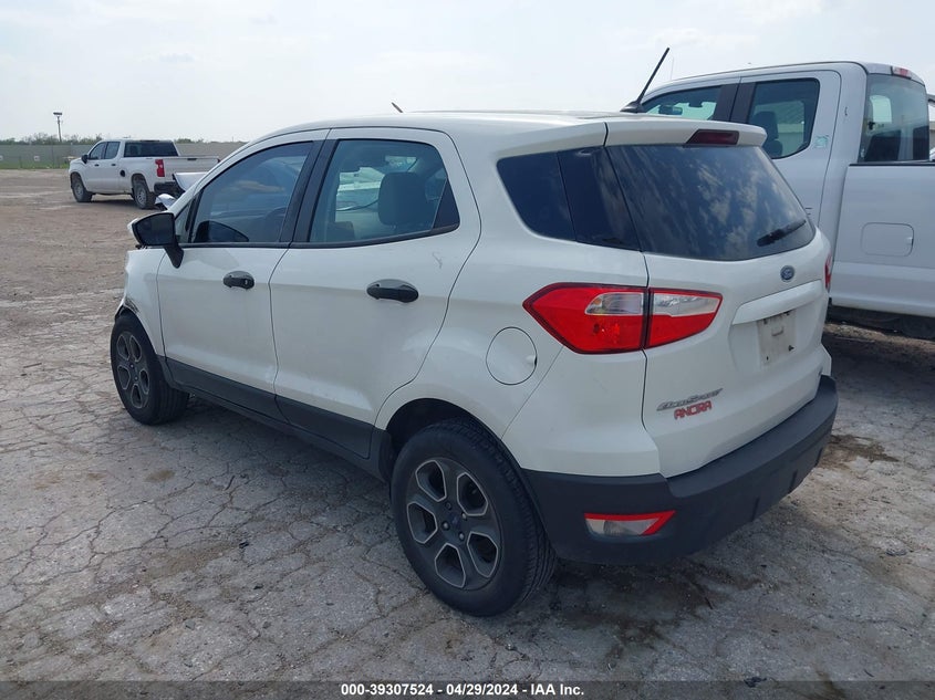 VIN MAJ3P1RE1JC193701 2018 FORD ECOSPORT S