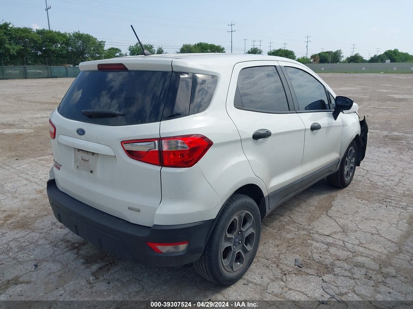 VIN MAJ3P1RE1JC193701 2018 FORD ECOSPORT S