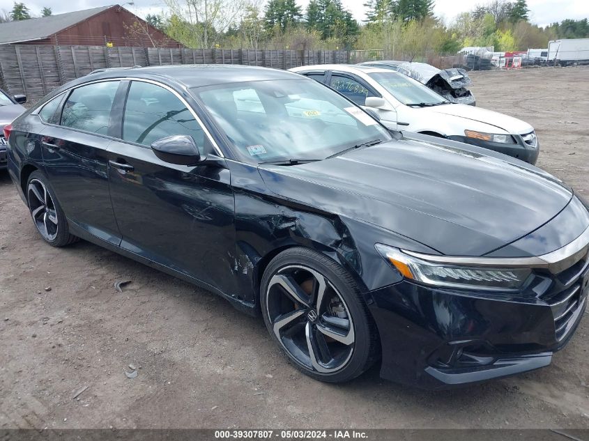 2022 Honda Accord Sport VIN: 1HGCV1F31NA046123 Lot: 39307807