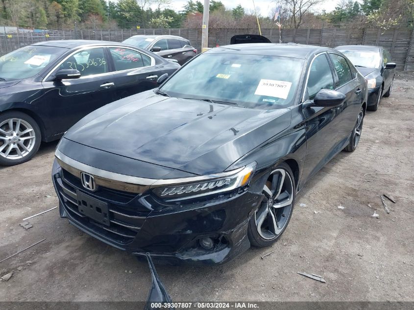 2022 Honda Accord Sport VIN: 1HGCV1F31NA046123 Lot: 39307807