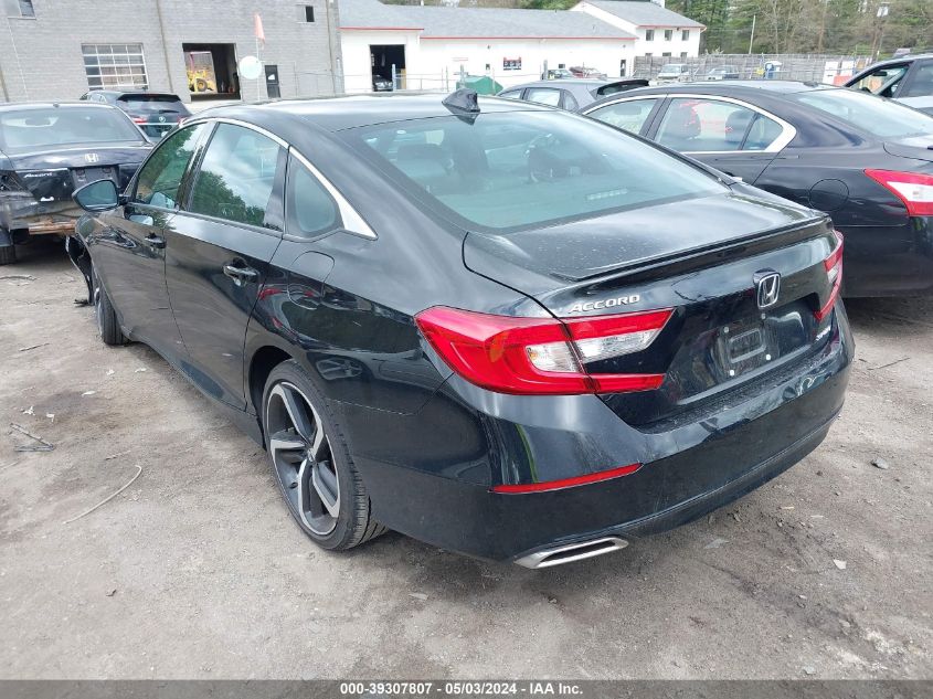 2022 Honda Accord Sport VIN: 1HGCV1F31NA046123 Lot: 39307807