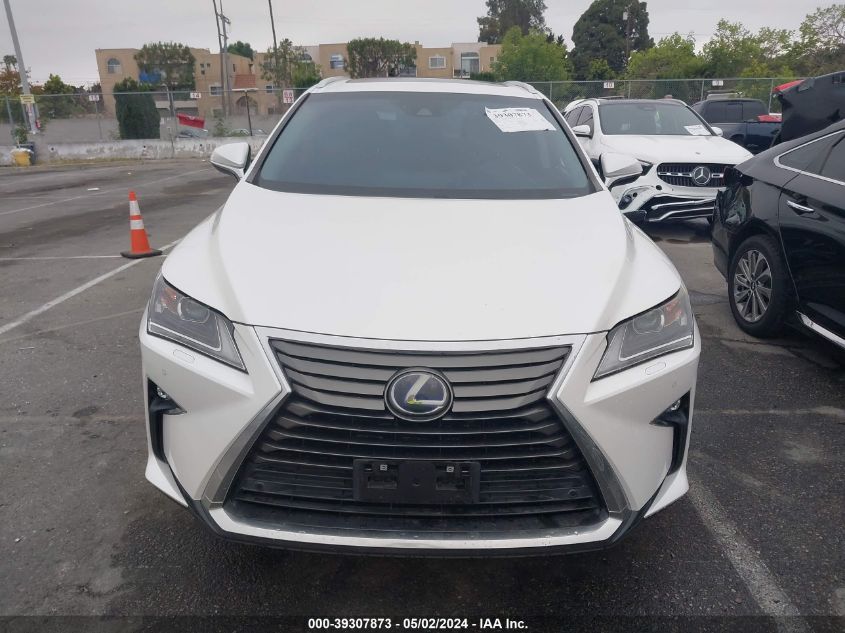 2018 Lexus Rx 450H VIN: 2T2BGMCA0JC024074 Lot: 39307873