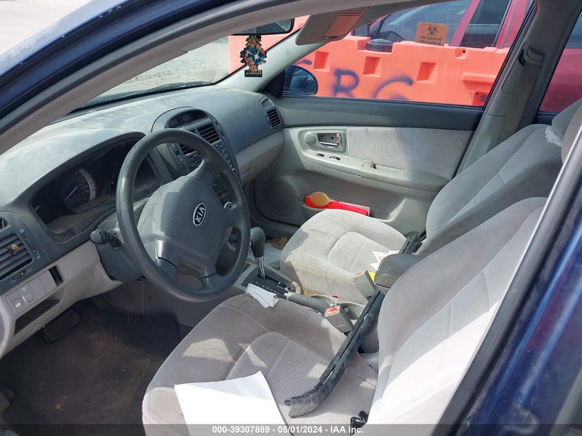2007 Kia Spectra Ex VIN: KNAFE121075419368 Lot: 39307889