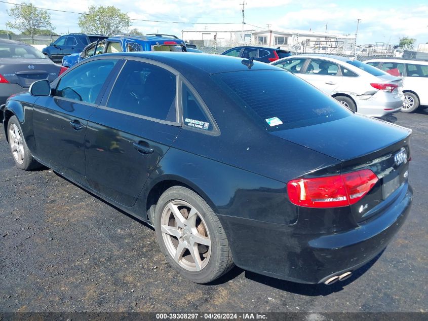 2009 Audi A4 2.0T Premium VIN: WAULF78K19A085641 Lot: 39308297