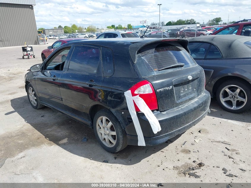 2006 Kia Spectra5 VIN: KNAFE161165365474 Lot: 39308310