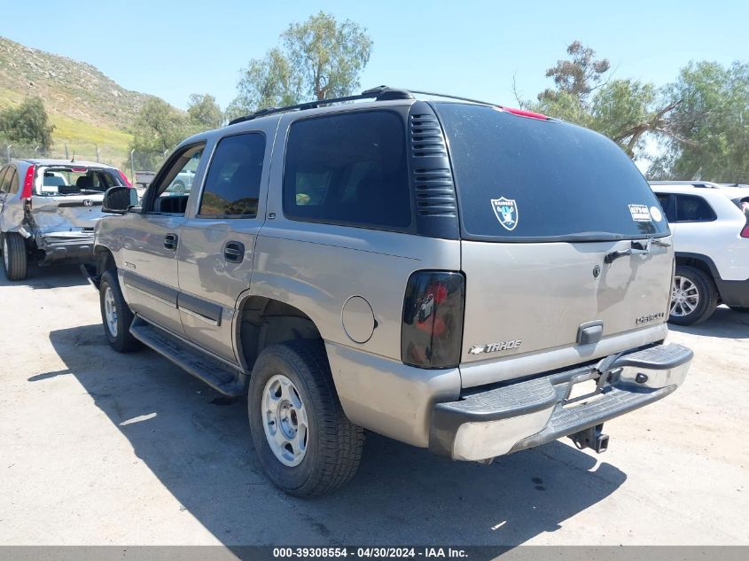 2002 Chevrolet Tahoe Ls VIN: 1GNEC13ZX2R238232 Lot: 39308554