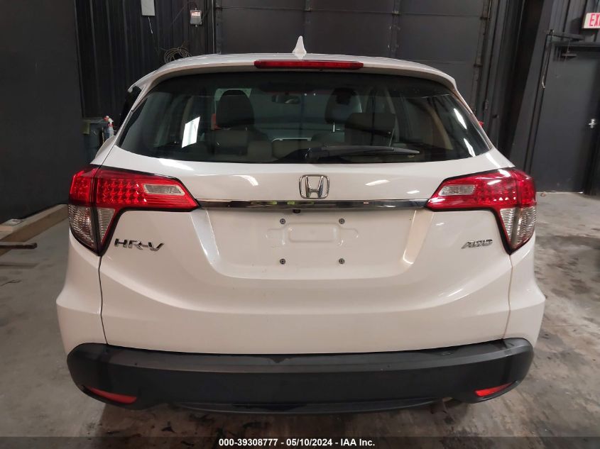 2020 Honda Hr-V Awd Lx VIN: 3CZRU6H38LM716640 Lot: 39308777