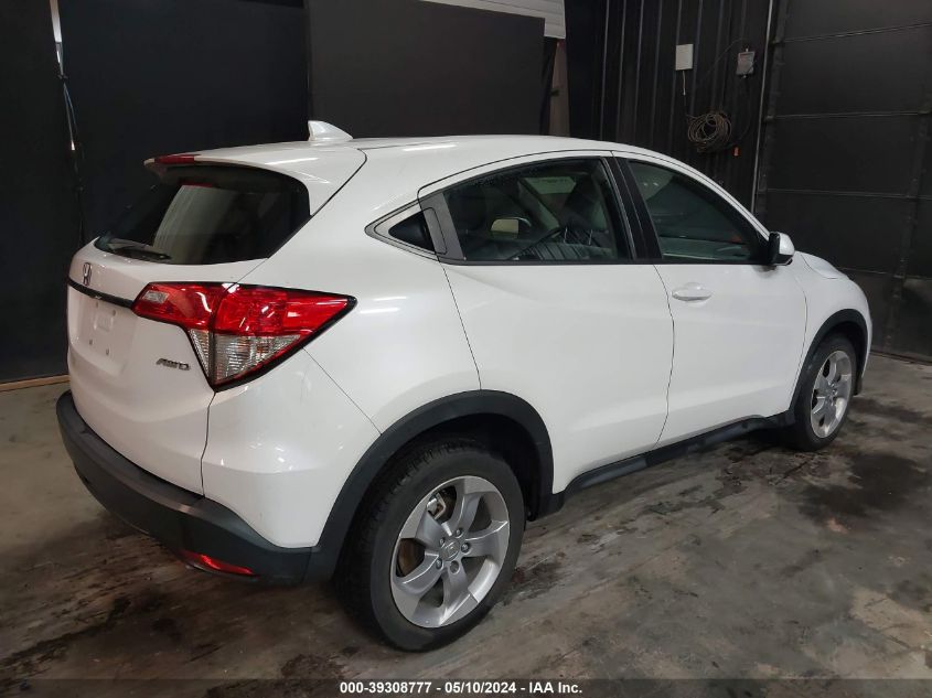 2020 Honda Hr-V Awd Lx VIN: 3CZRU6H38LM716640 Lot: 39308777