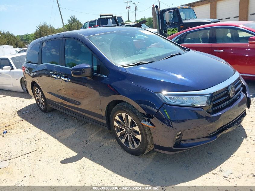 2022 Honda Odyssey Ex-L VIN: 5FNRL6H7XNB021210 Lot: 39308836