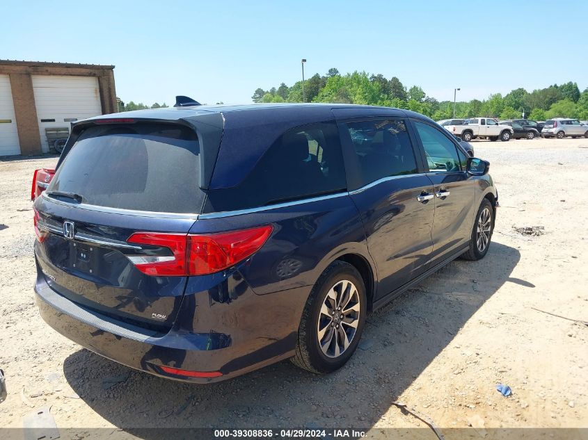 2022 Honda Odyssey Ex-L VIN: 5FNRL6H7XNB021210 Lot: 39308836