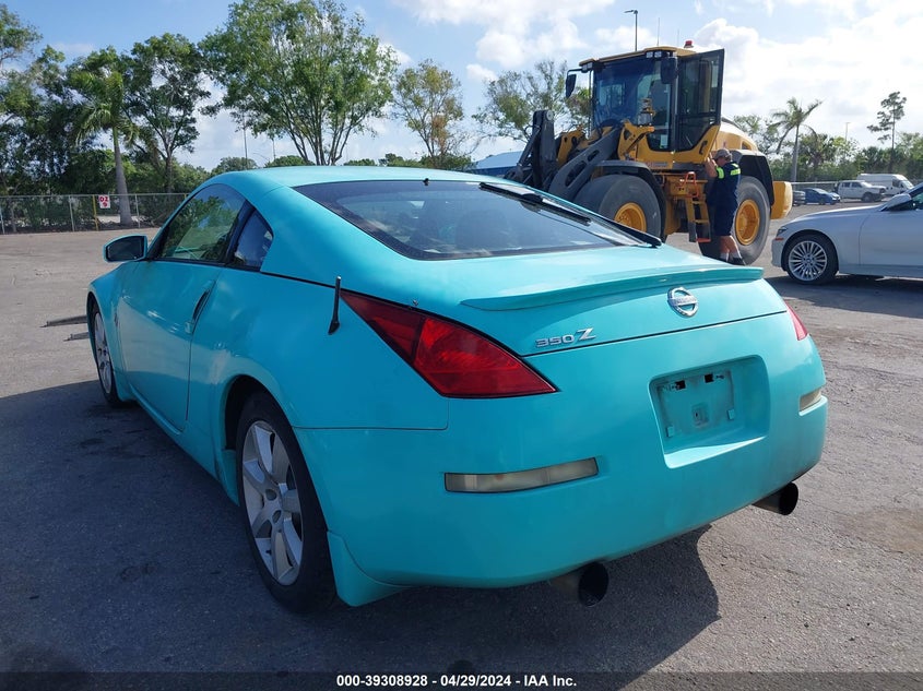 2003 Nissan 350Z Touring VIN: JN1AZ34E03T016108 Lot: 39308928