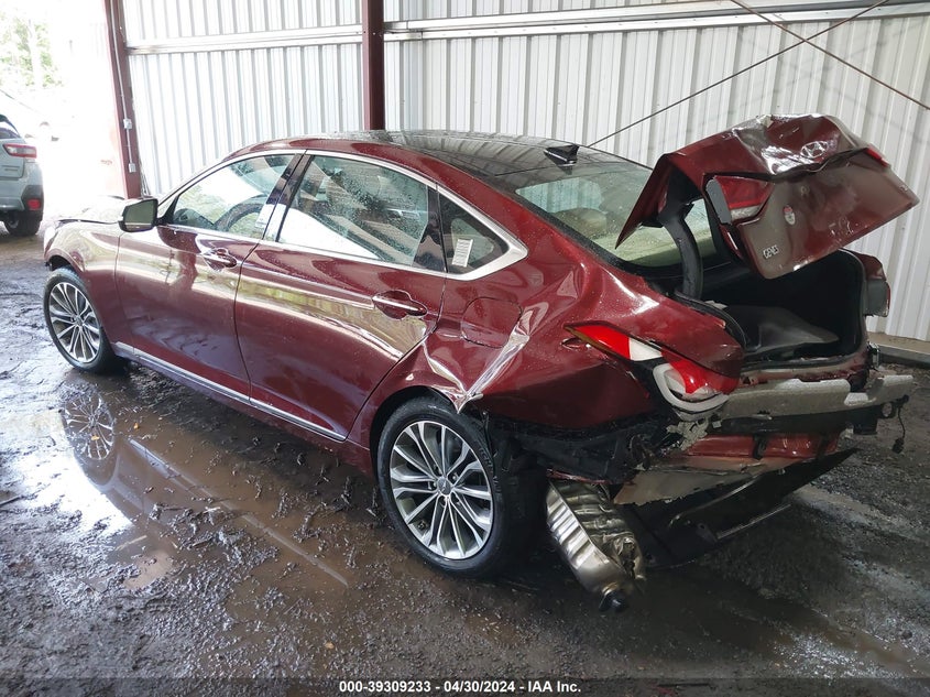 2016 Hyundai Genesis 3.8 VIN: KMHGN4JE1GU106716 Lot: 39309233