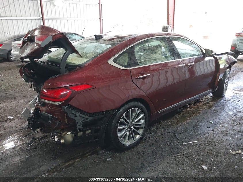 2016 Hyundai Genesis 3.8 VIN: KMHGN4JE1GU106716 Lot: 39309233