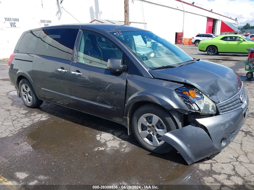 2008 Nissan Quest 3.5 VIN: 5N1BV28UX8N102221 Lot: 39309536