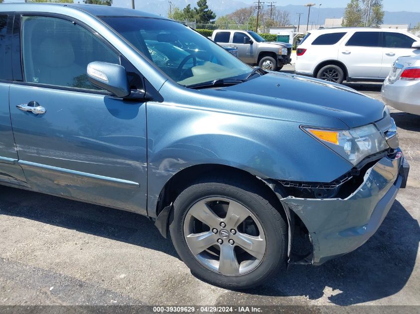 2007 Acura Mdx Sport Package VIN: 2HNYD28817H536565 Lot: 39309629