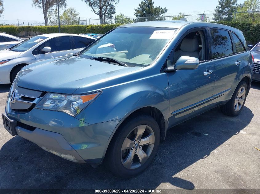 2007 Acura Mdx Sport Package VIN: 2HNYD28817H536565 Lot: 39309629