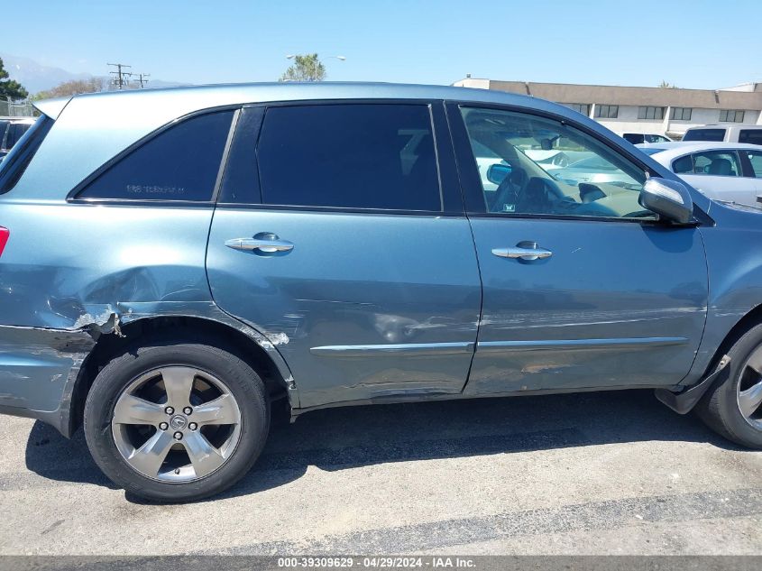 2007 Acura Mdx Sport Package VIN: 2HNYD28817H536565 Lot: 39309629