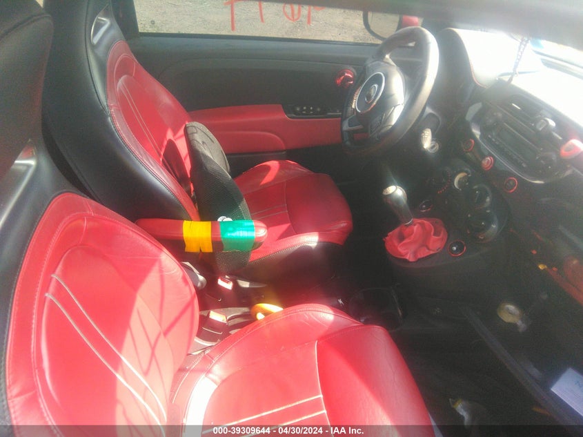 2013 Fiat 500 Abarth VIN: 3C3CFFFH7DT607697 Lot: 39309644