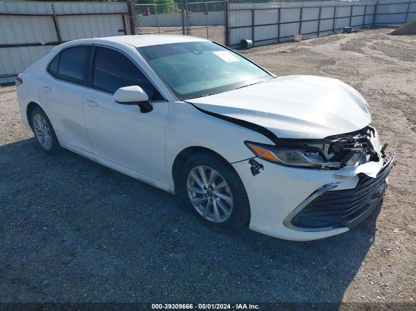 2021 Toyota Camry Le VIN: 4T1C11AKXMU444707 Lot: 39309666