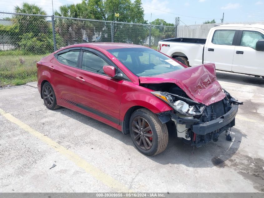 2016 Hyundai Elantra Se/Sport/Limited VIN: 5NPDH4AE7GH667107 Lot: 39309855